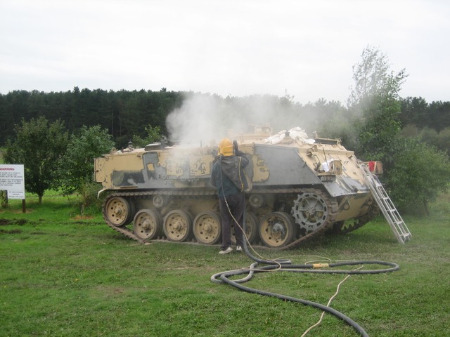 Blast cleaning military vehicle4