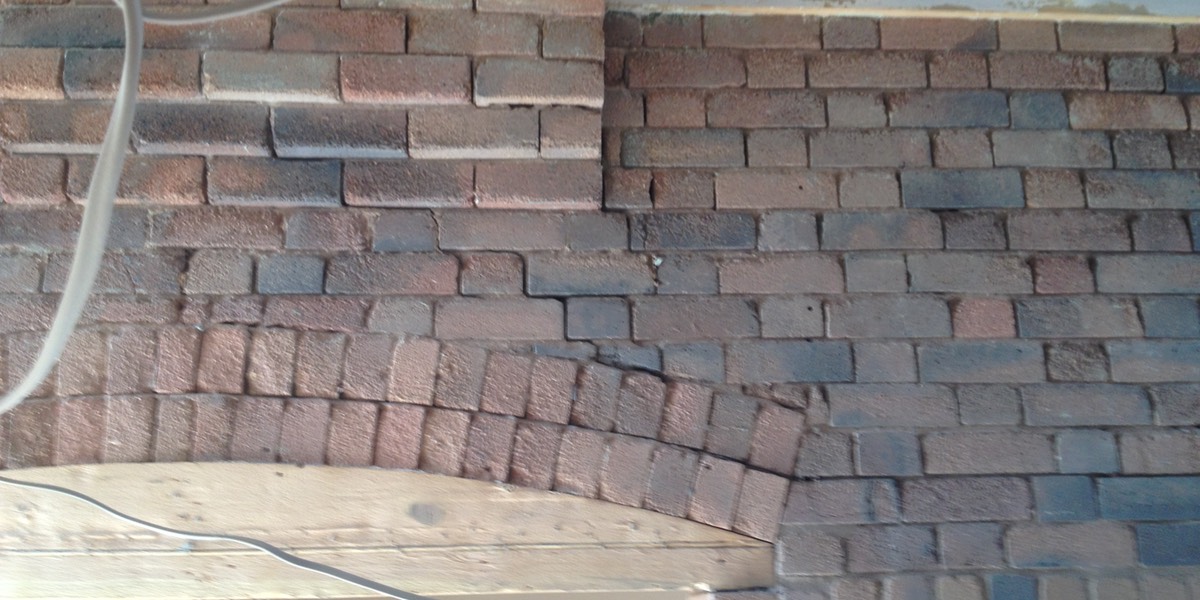 Feature wall after blasting