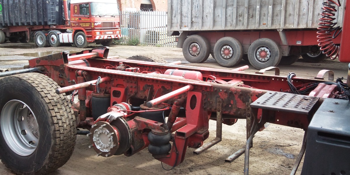 E R F Chassis before blasting