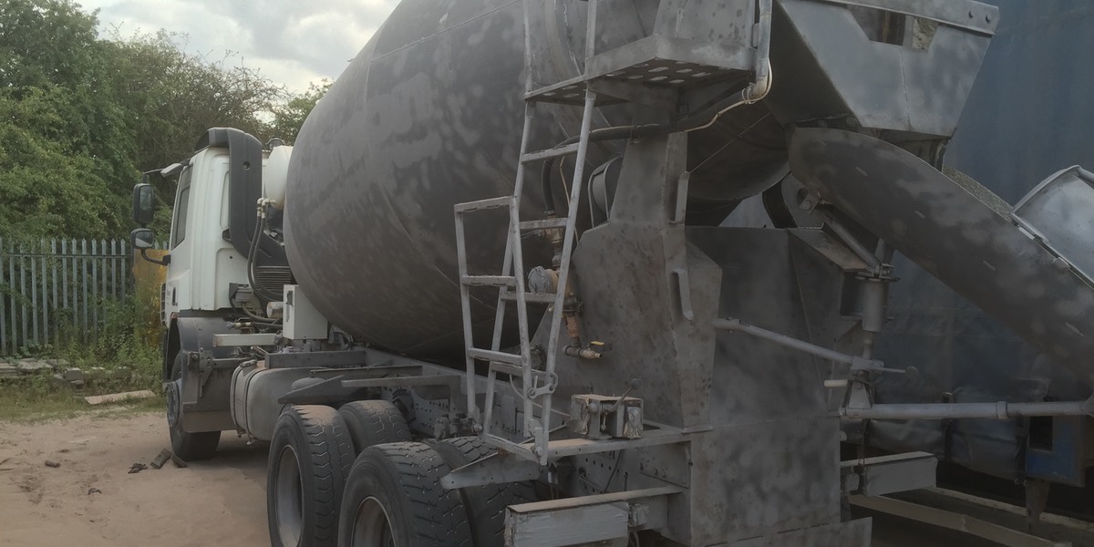 Mixer after blasting