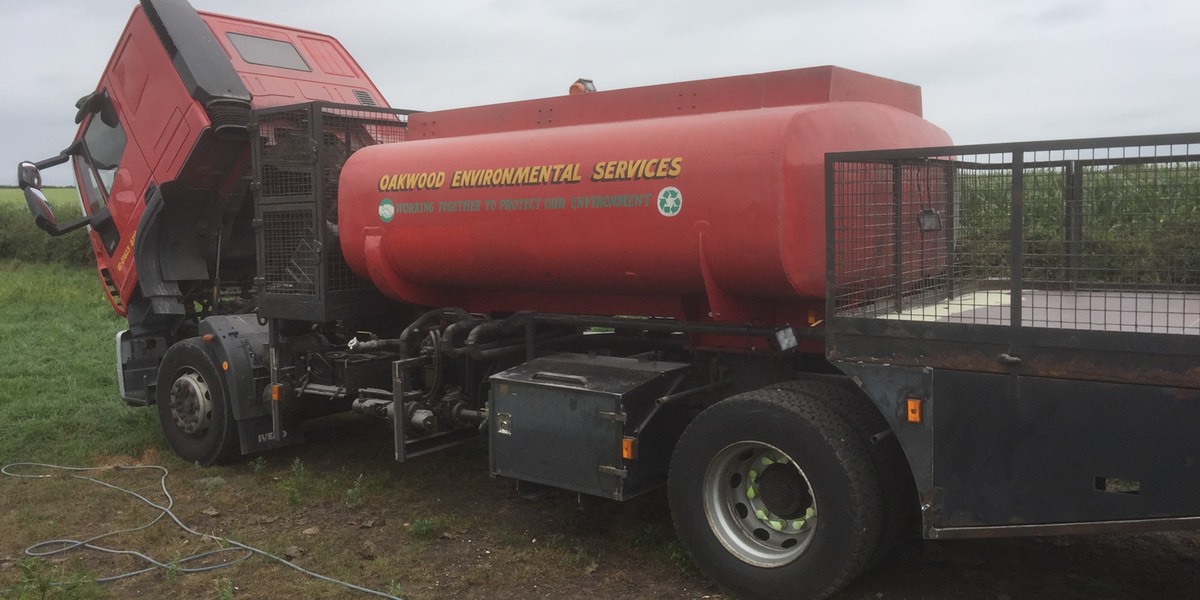 Oil tanker before blasting