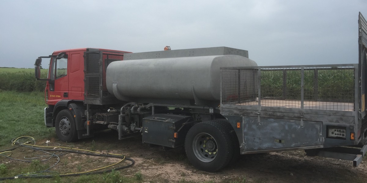 Oil tanker after Blasting
